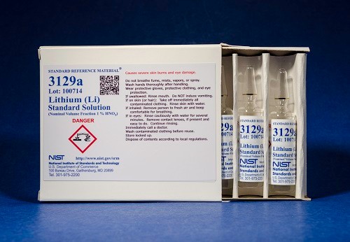 SRM 3129a - 鋰(鋰)標準溶液